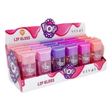 Box C/24 Unds De Candy Gloss Lip Vivai Atacado 