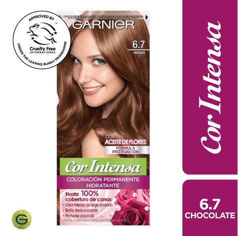  Coloración Nutrisse Cor Intensa 6.7 Chocolate (1u) Tono Chocolate