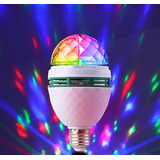 Ampolleta Led Bola De Disco Giratoria Luces De Fiesta E27