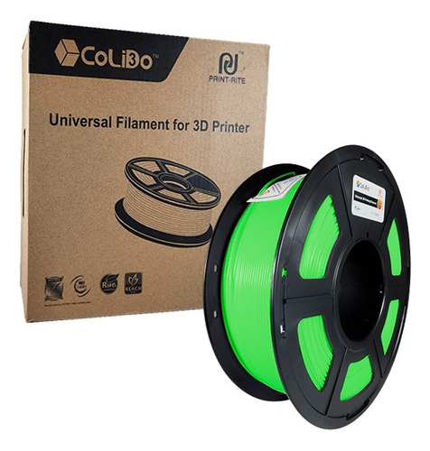 Filamento 3d Abs 1.75 Mm +/- 0.02 Mm 1kg Negro Marca Colido