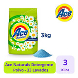 Ace Detergente En Polvo Naturals Manzanilla 3 Kg - 1uds