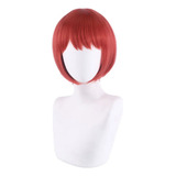 Peluca Corta Roja Para Cosplay Danganronpa Koizumi Mahiru