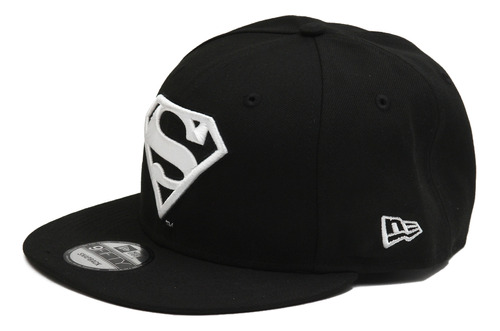 Gorra Snapback New Era 9fift Orig Superman Dc Negro Bordado