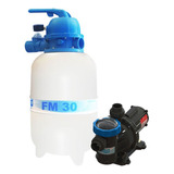 Filtro Piscina Fm30 E Bomba 1/4cv Weg Sodramar 28.000 Litros