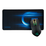 Kit Gamer Mouse Rgb 6 Botones + Mousepad Xl Speed Gadnic