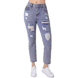 Jeans Moda Recto Mujer Azul Capricho 76804802