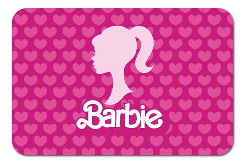 Tapete De Entrada Antiderrapante Barbie Apaixonada