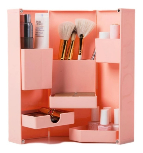 Organizador Plegable Estuche Caja Porta Lapices Maquillaje 