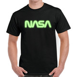 Playera Nasa Brilla En La Oscuridad Camiseta Hombre Diqesi