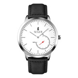 Reloj Inteligente Deportivo Seger 1510 Bluetooth Smartwatch Cuero Lujoso Whaterproof  Color Plateado