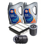 Kit X2 Filtros + Aceite 10w40 Mitsubishi L200 Triton 2.5 Nks Mitsubishi L200