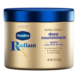  Vaseline Radiant Body Cream 10 Oz Fragancia Pure Shea Butter