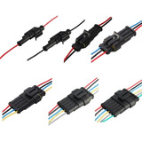 Conector Eléctrico Impermeable Cable Automático 1-2-3 Pines