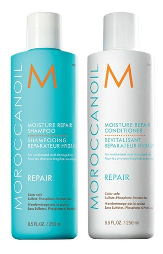 Shampoo Y Acondicionador Reparador Moroccanoil Repair X250