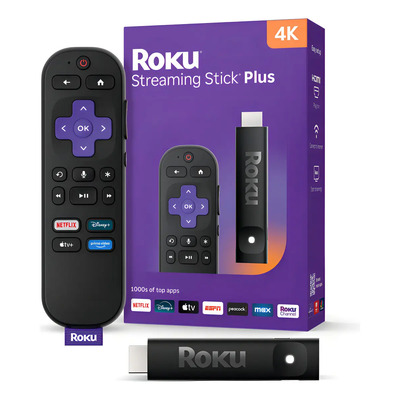 Roku Streaming Stick Plus 4K con Control con Comando de Voz | Meses sin interés