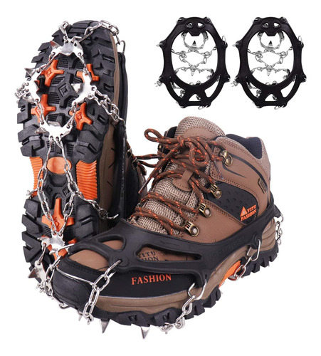 Crampones Con 19 Dientes Inox. Para Nieve O Hielo - Talle Xl