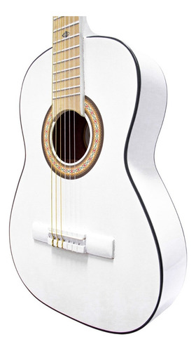 Guitarra Tercerola 3/4 Acústica Clásica Tc1-blanco Msi Color Blanco Orientación De La Mano Derecha