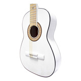 Guitarra Tercerola 3/4 Acústica Clásica Tc1-blanco Msi Color Blanco Orientación De La Mano Derecha