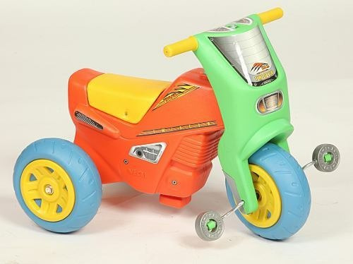 Triciclo Moto Twister Vegui Con Pedales Infantil Color Naranja