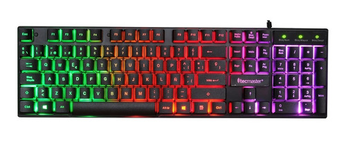 Teclado Gamer Retroiluminado Tecmaster Blacklight