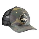 Gorra De Camionero Con Parche De Pescador Volador, Camuflaje