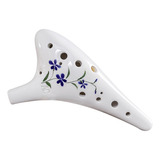 Ocarina 12 Con Instrumento. Ocarina Musical Con Cabeza Redon