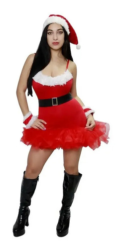 Disfraz Vestido Rojo Mama Claus Naughty Dama