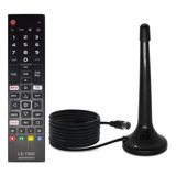 Kit Controle Rem Universal Para Smart Tv LG + Antena Digital