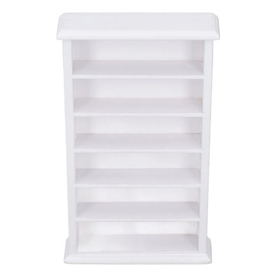 Estantería Para Libros Tipo Casa De Muñecas 1:12 Blanca