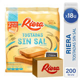 Caja Tostadas Sin Sal Riera Galletitas Mesa - Mejor Precio