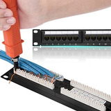Cable De Red Ethernet Cat Patch Panel 24 Port Cat6 10g Suppo