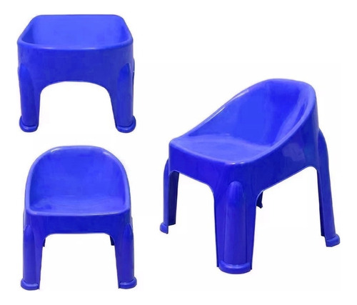 Set X5 Silla Sillón Plástico De Infantil Unisex Lisas Kuchen