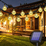 Guirnalda De Luces Solares, 8 Modos, 60 Led, Para El Hogar O