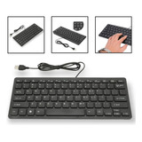 Mini Teclado Delgado Keyboard Con Cable Usb Para Pc Laptop