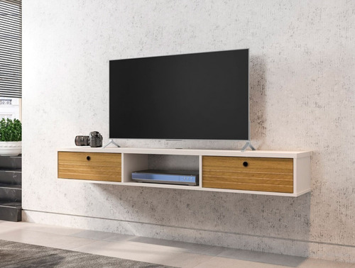 Mueble Para Tv Flotante 130 Cm Con Puertas 