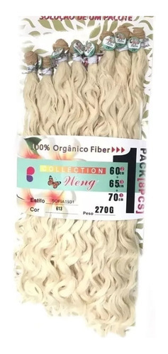 Cabelo Organico Cacheado Brazuca 8 Telas 260gr + 30 Tic Tac