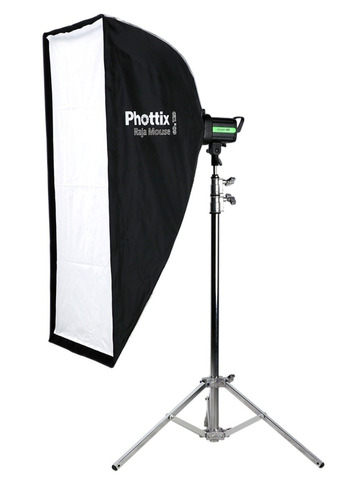 Soft Box Mouse Phottix Raja 60x120cm Plegable Grid P/ Bowens