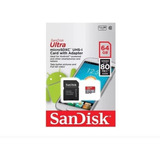 Memoria Micro Sd Sandisk 64g Clase 10 De 80mb/s 