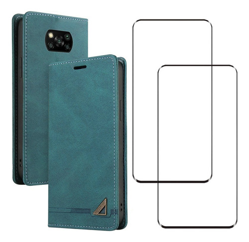 Funda Cuero Tipo Cartera For Xiaomi Poco X3 Pro M3 X4 Gt