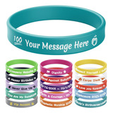 Pulseras De   Personalizadas Granel Texto, Clipart, Log...