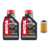 Kit Filtro Y 2l Aceite Motul 7100 10w50 Dominar 250 400 Ug