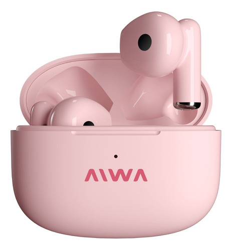 Auriculares Inalambrico Aiwa Ata-506r Rosa Pastel Bluetooth