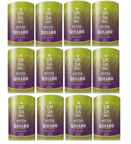 12 Btox Quiabo Açaí Mundo Organico Matizador 1kg + Brinde