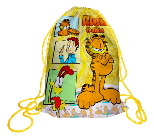 20 Morralito Dulcero Bolo Fiesta Infantil Garfield