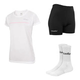 Remera Short Tenis Padel Mujer Deportivo Combo Kadur 