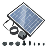 Bomba De Fuente Solar De 6.5 W Con 6 Boquillas Para Fuentes