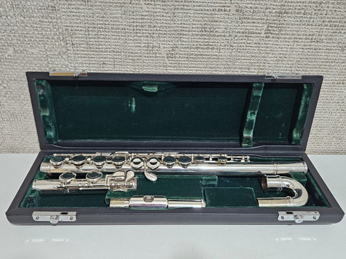 Flauta Transversal Pearl Pf 501 Prata Japão Usada Ref: 530