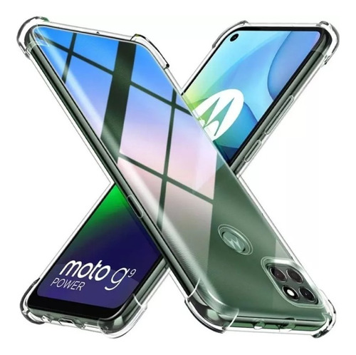 Funda Tpu Transparente Con Bordes Antigolpes Para Motorola