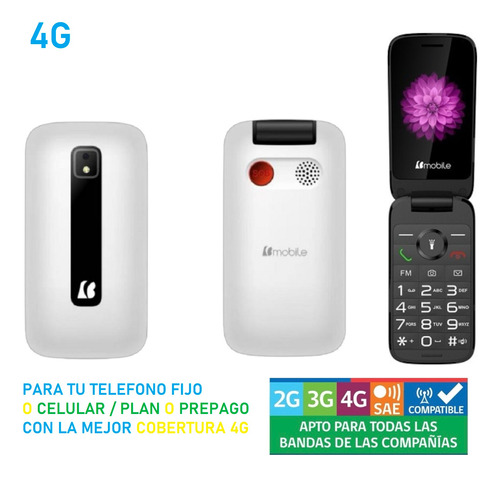 Teléfono  Inalámbrico 3g Entel Con Chip 3g, Portatil-varios