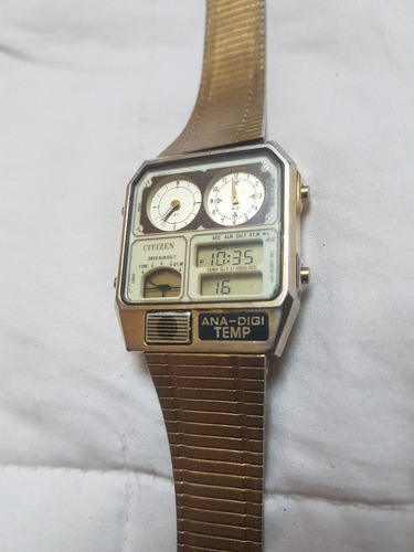 Reloj De Pulsera Vintage Citizen Ana-digi .